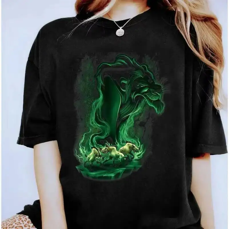 قميص Lion King Scar Graphic Land Family المطابق مع Magic Kingdom Tee WDW Epcot Theme Park