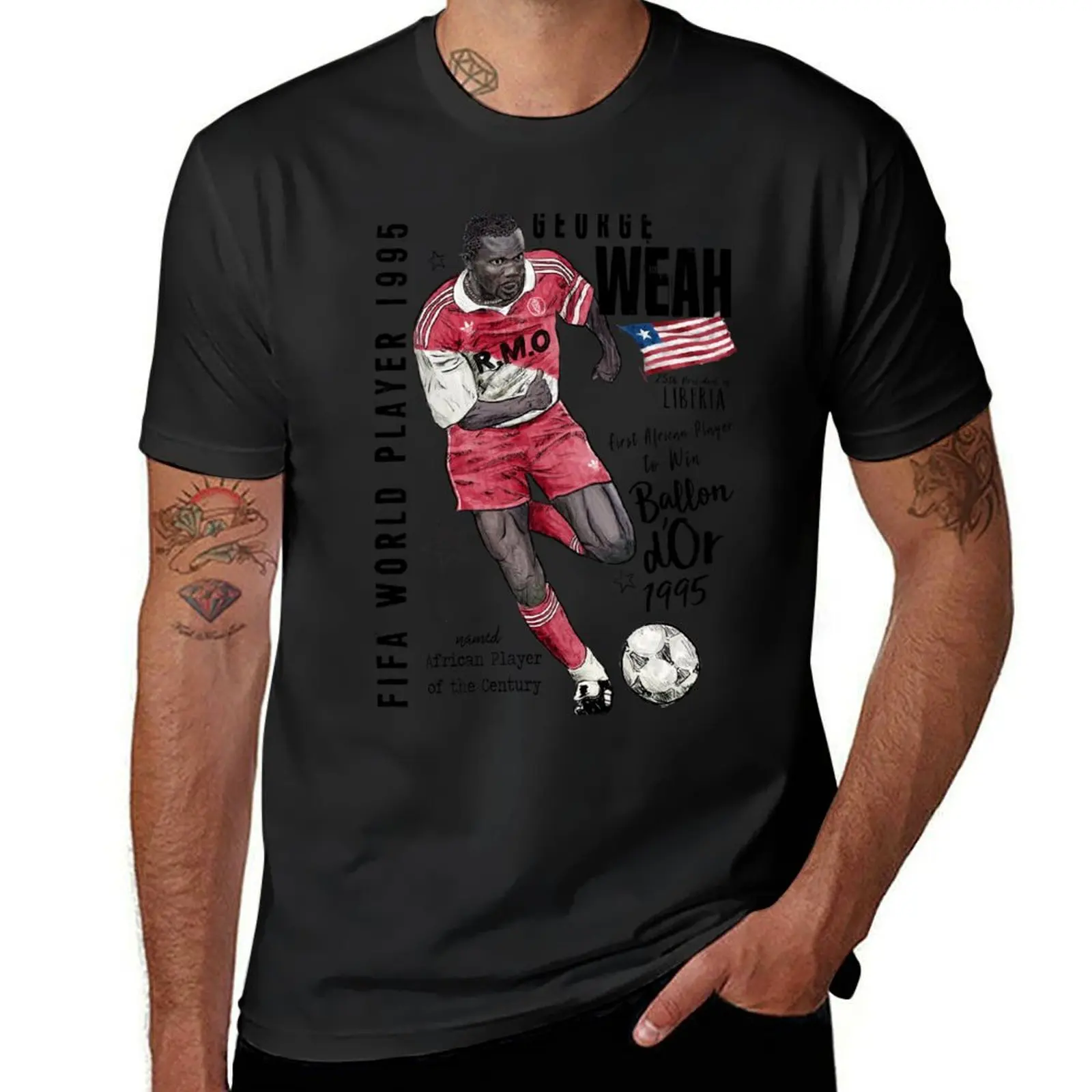 George Weah - 25th President of Liberia T-Shirt funnys anime summer tops tshirts for men