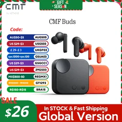 Global Verison CMF by Nothing Buds com cancelamento de ruído ativo ANC de 42 dB com modo de transparência IP54 Bluetooth 5.3