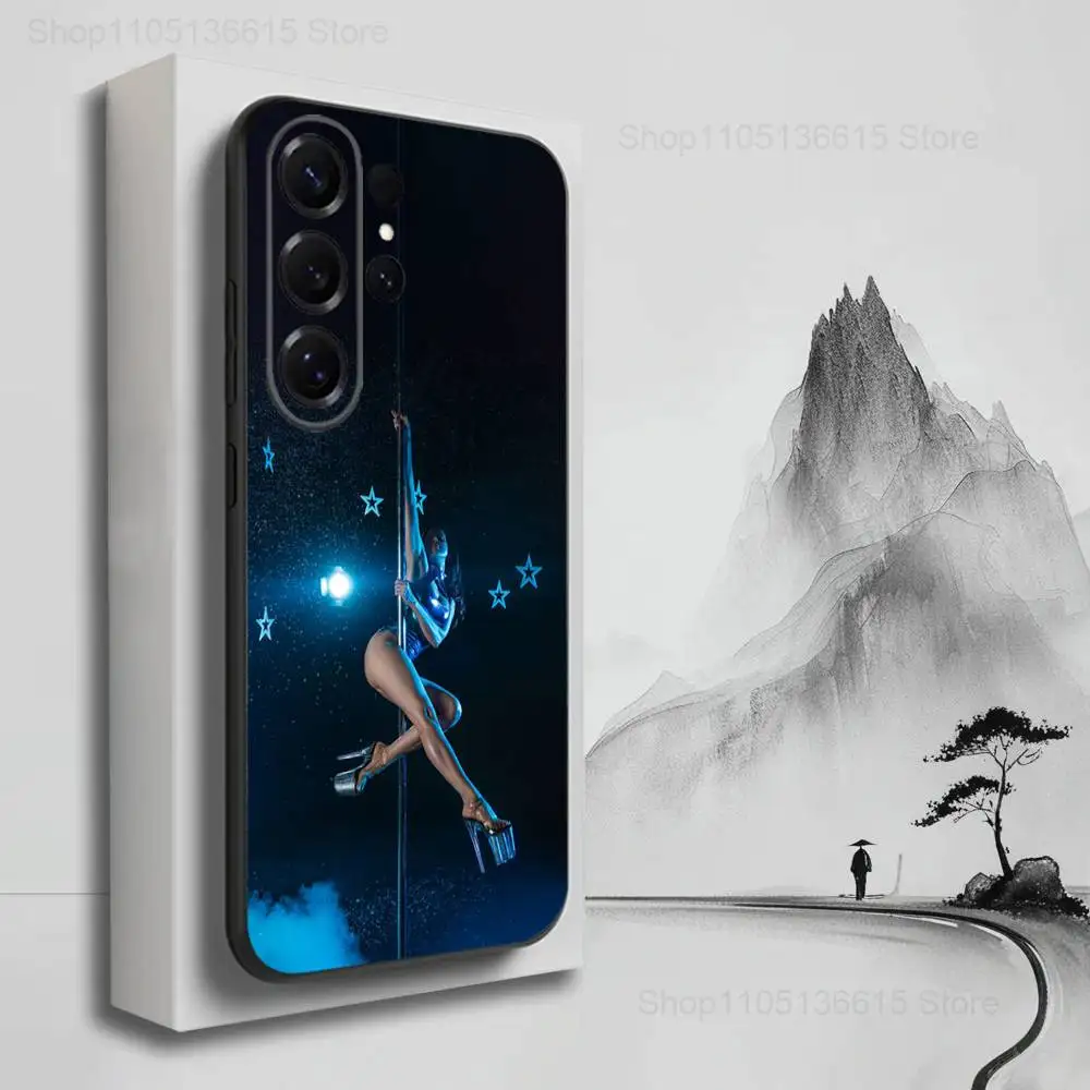 حافظة لهاتف سامسونج S25، S24، S23، S22، S21، S20، S10، S9، Ultra، Plus، Lite، FE، غطاء أسود من السيليكون الناعم