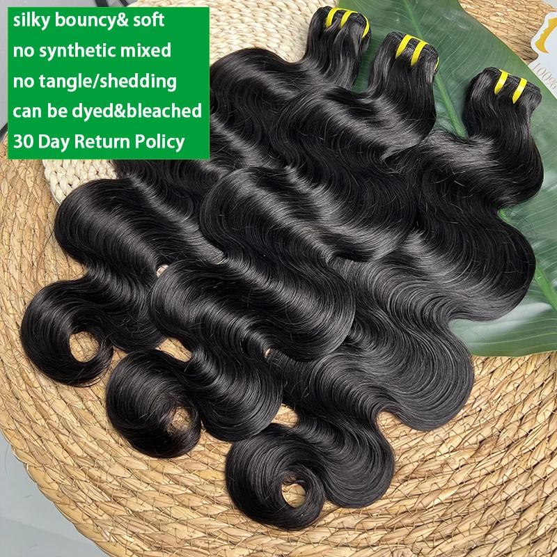

Vietnamese Raw Body Wave 100% Human Hair Bundles Water Wave Bundles Unprocessed Raw Hair Extensions Weaving Thick Hair Tissage