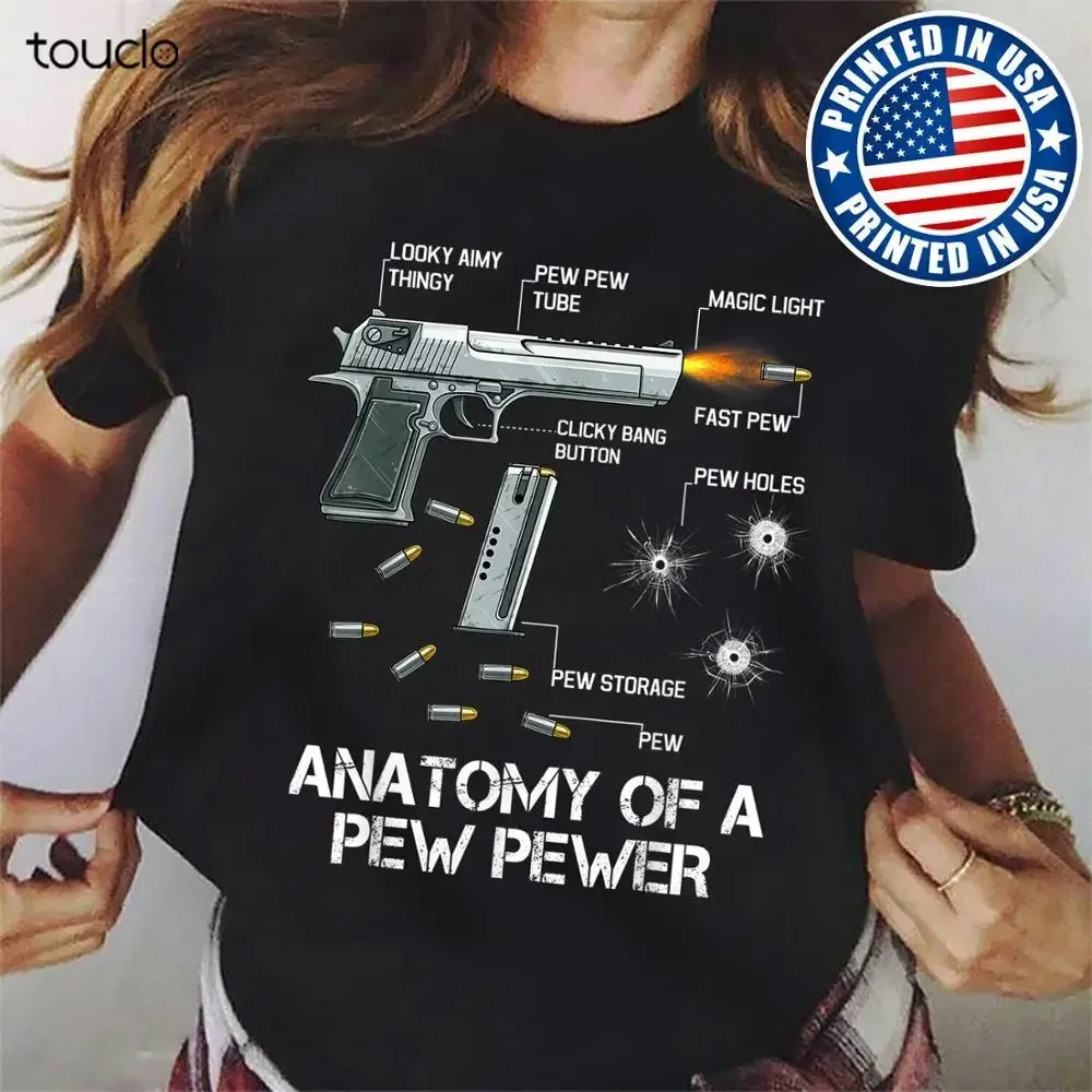 Anatomy Of A Pew Pewer Ammo Gun Amendment Meme Lovers eagle T-Shirt Cotton S-3XL