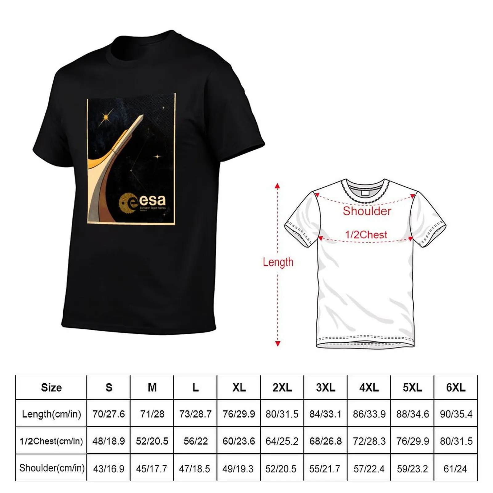 shirt ESA t Agency European shirt personalised man Space cotton Tribute quality T-Shirt t high T-Shirt