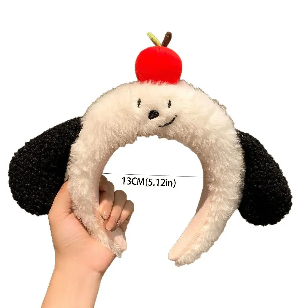 귀여운 강아지 귀 만화 머리띠 고양이 동물 푹신한 플러시 머리띠 귀여운 사진 촬영 세안 머리띠 일상용