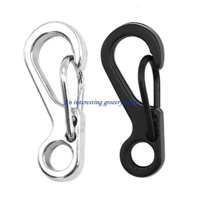 652d 10pcs carabiner clip Spring Hook Clasps Aluminium Alpoys Ackles Ackles