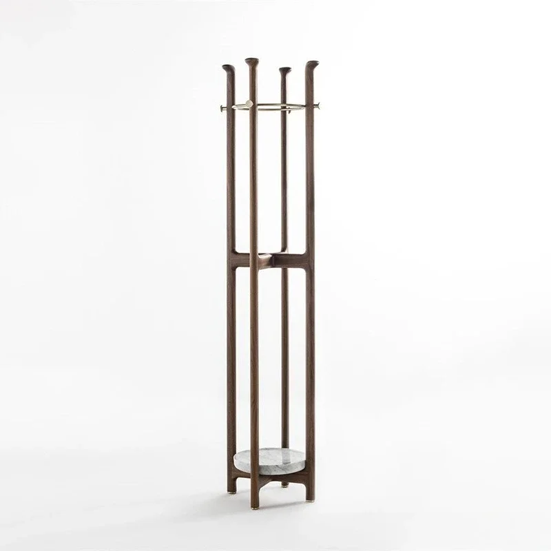 Italian walnut art floor-to-ceiling villa model room marble creative hanger