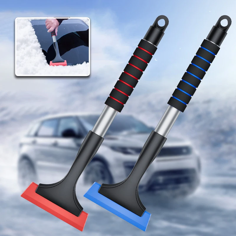 

Car Multifunctional Detachable Snow Brush Windscreen Defroster Broom Aluminium Alloy Material Retractable Car Accessories