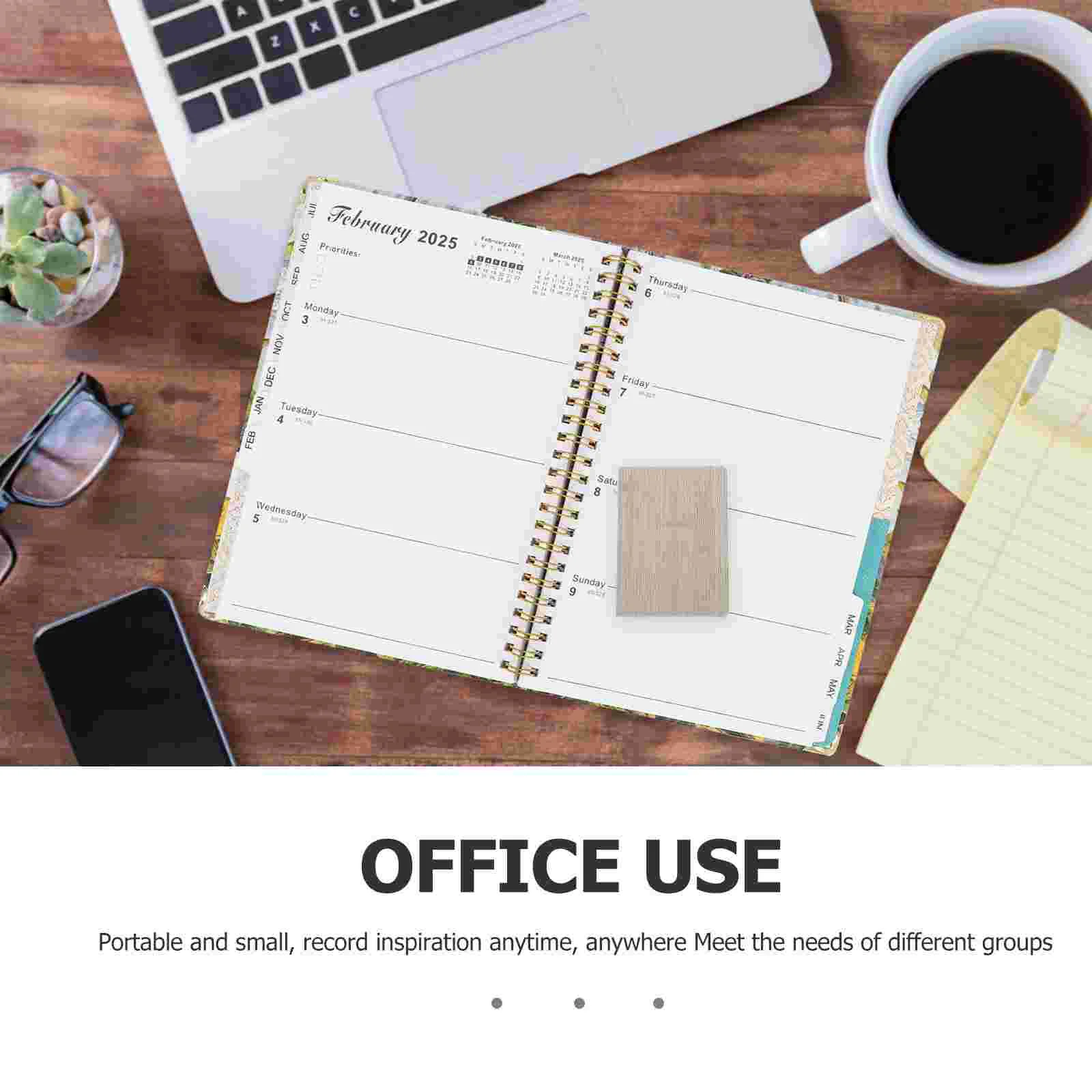 جدول 2025، كتب مخططة محمولة، منظم منزلي، دفاتر ملاحظات للكتابة الأكاديمية المريحة
