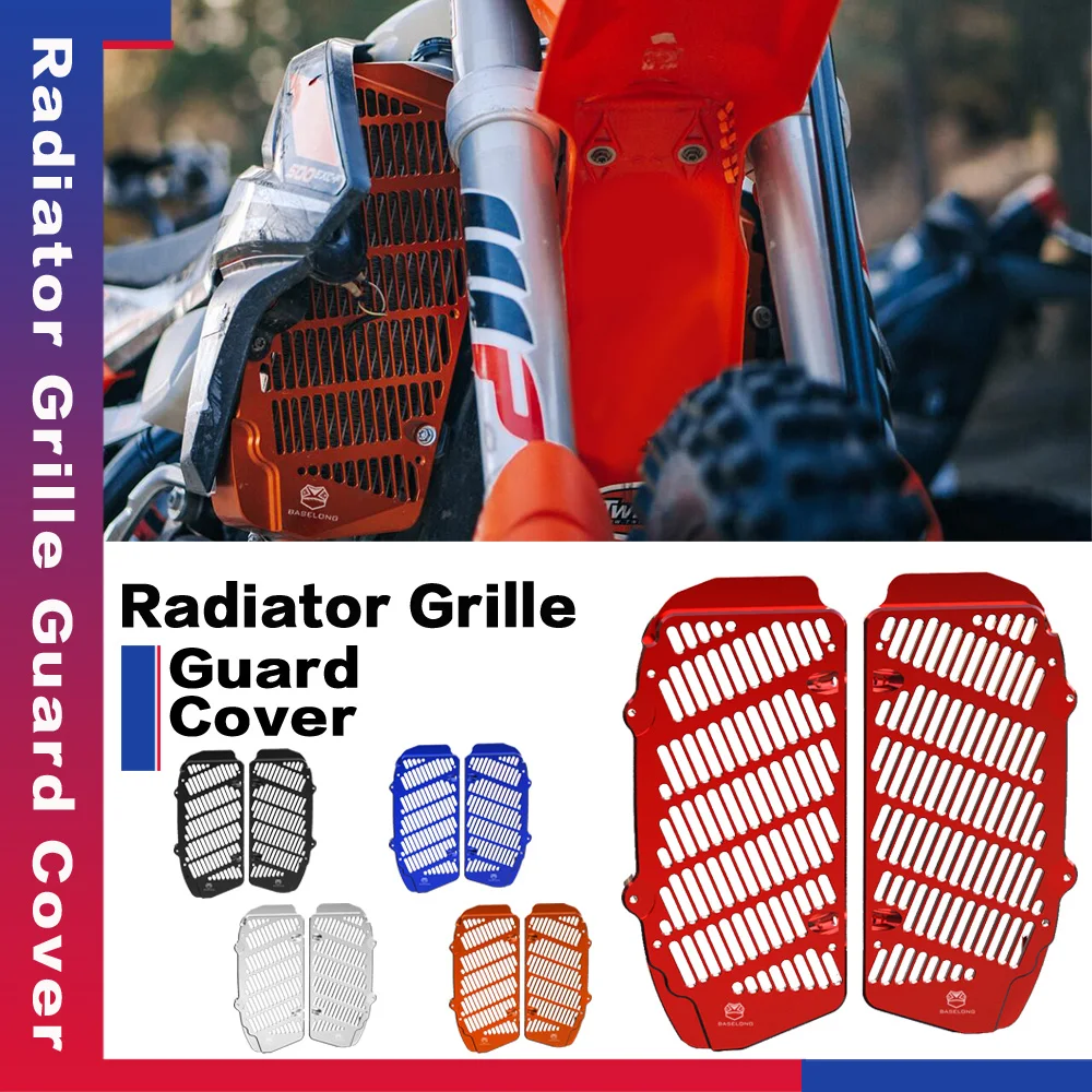 Motocross CNC Radiator Grille Guard Cover New FOR 300XC-F 2016-2017 350 XC-F FACTORY 2022-2023 250EXC 2017-2019 300EXC 2017-2021