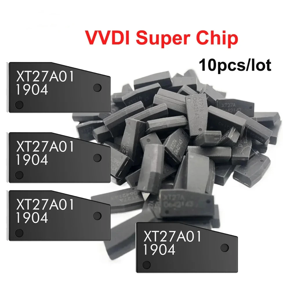 VVDI Chip Super xt27 Transponder XT27A XT27A01 Chip Super untuk ID46/40/43/4D/8C/8A/T3/47 untuk VVDI alat kunci Mini 10-50 buah/lot