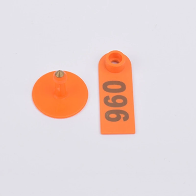 100 PCS Sheep Ear Tags Poultry Farm Animal Identification Signs with Number One_Piece Cattle Sheep Ear Tags Farm Tool