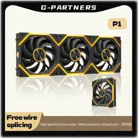 Star Brick P1 Jungle Leopard Interstellar SE ventilador de bloques de construcción Triple ARGB 12cm ordenador de escritorio ventilador de empalme inalámbrico