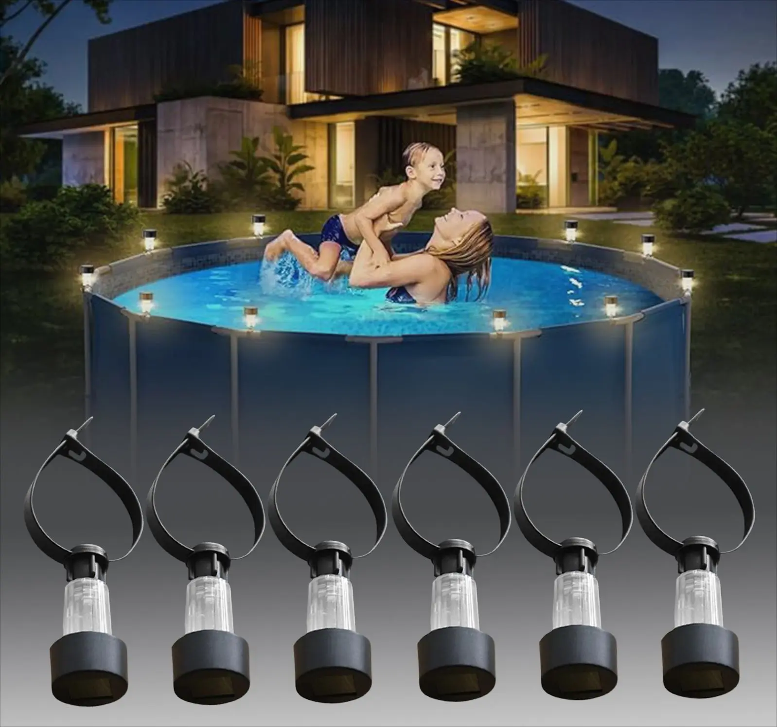 Swimming Pool Light Led Fence Decorative Light Led Pool Light Automatic For Swimming Pool Yard Outdoor Fence