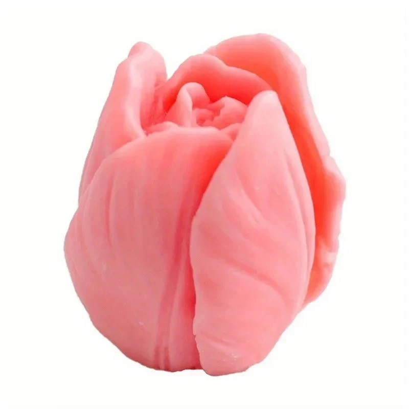 Creative Tulip Candle Mold Handmade DIY Flower Soap Mold Silicone Flower Candle Mold Soap Making Supplies Decorative Mold