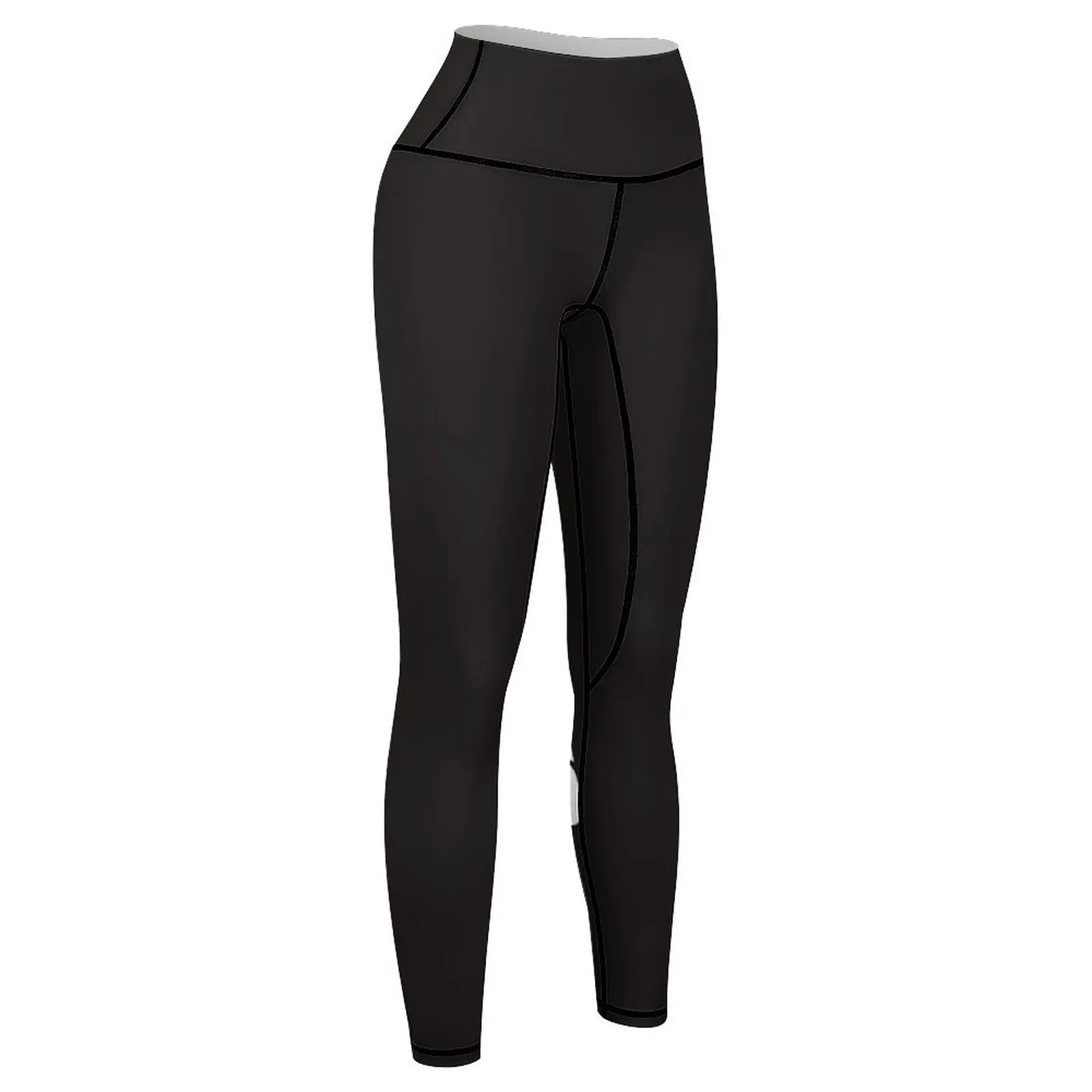 Djjazzyy-leggings esportivas com logotipo para mulheres, shorts de ginástica, preto e branco