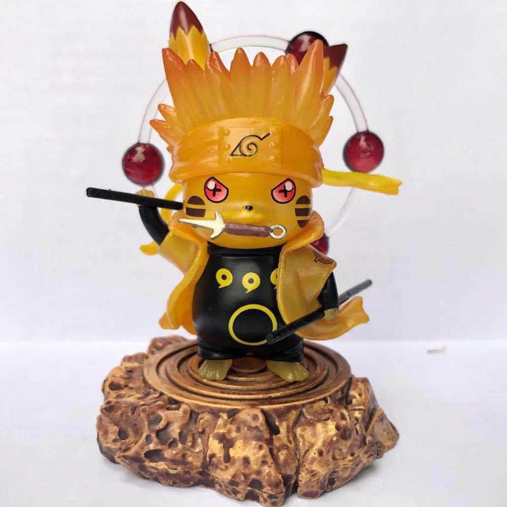 GK NARUTO Anime Action Figure, Pikachu, Uchiha, Obito, Ootutuki, Hagoromo, Auckland Toys, Nouveau modèle, 10cm