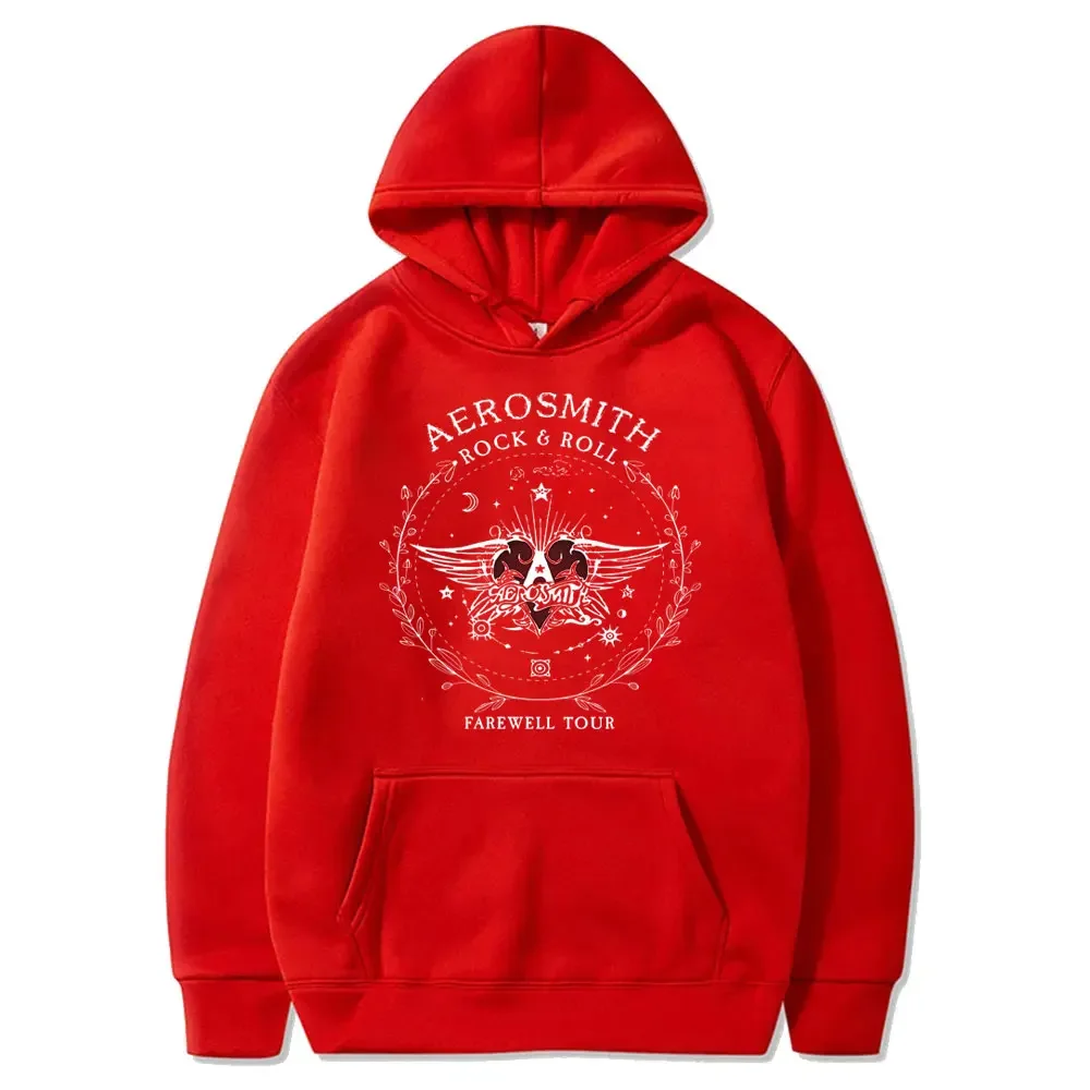 إيروسميث وداع جولة الخريف هوديس وداع جولة هارد روك رياضية عادية فضفاض ريترو قميص الخيال الملابس Y2K للجنسين #5