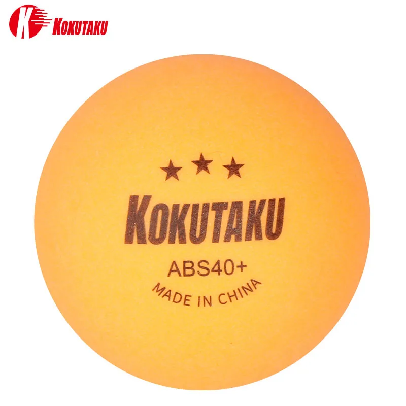 Professional 3 star Table Tennis Balls White Orange ABS Material Seam Ping Pong Balls for Club Training