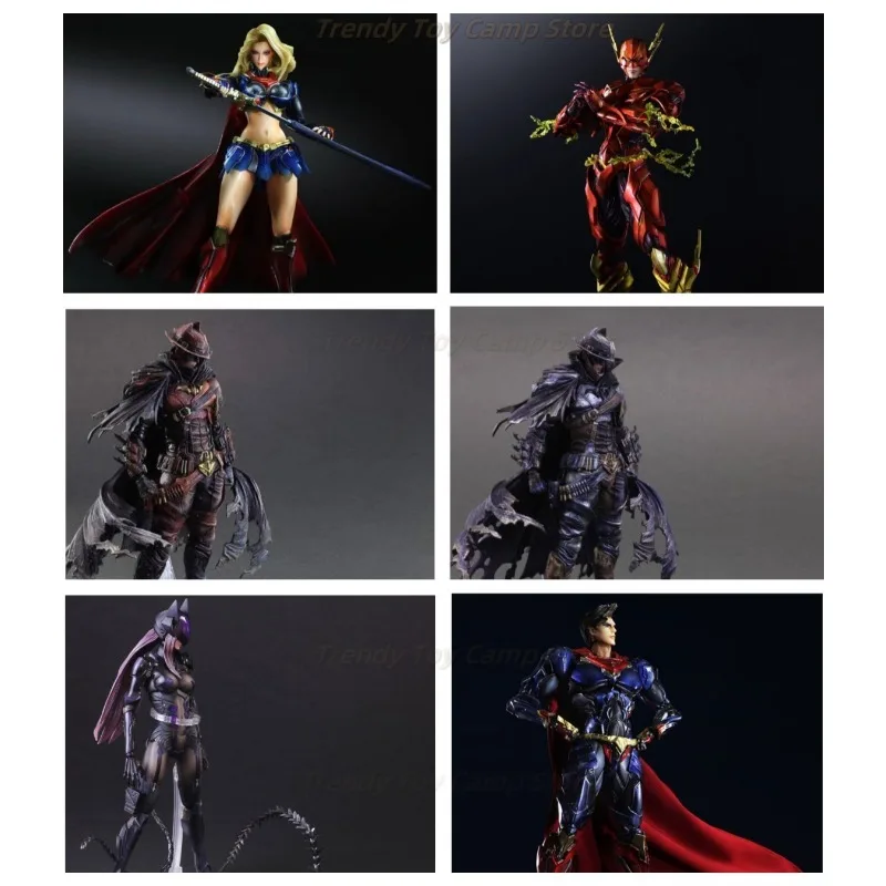 

【В наличии】PlayArts превращается на DC комиксы серии Бэтмен Супермен Клоун Вспышка подвижная модель игрушечные украшения ручной работы