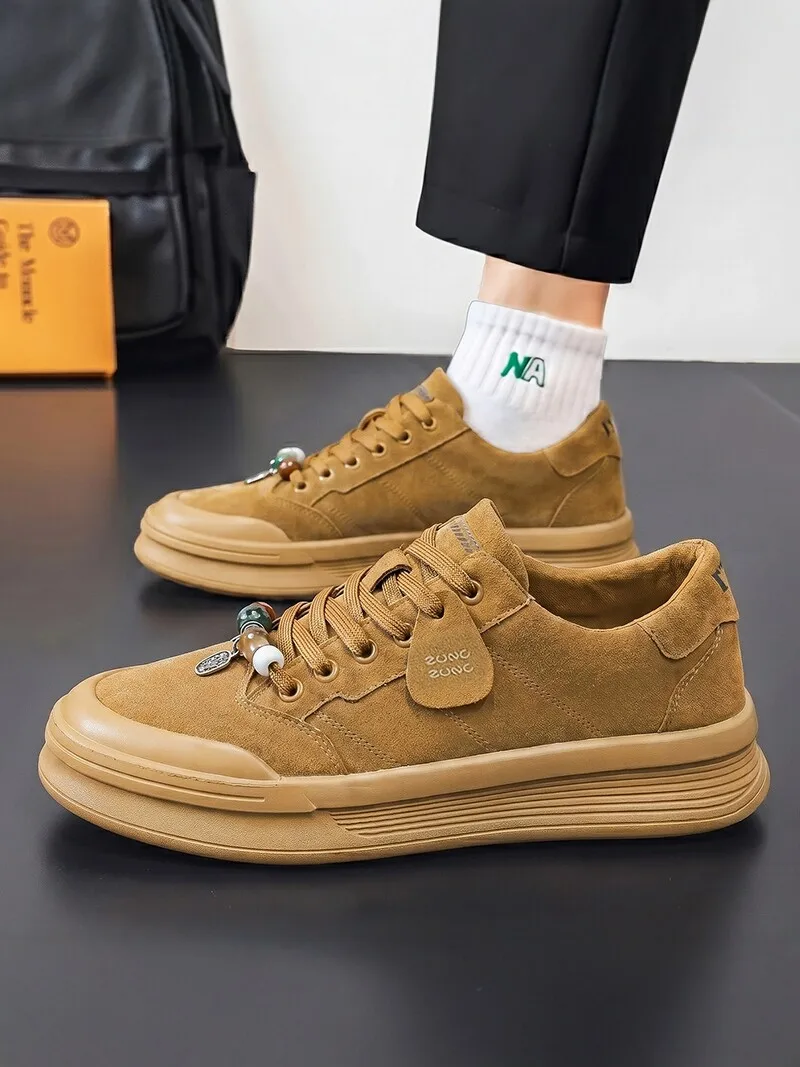 Men's Casual Sport Shoes Soft Bottom Anti-Slip Fashion Brand Fall New Arrival Plush Surface Outdoor Leisure Wear for Youth