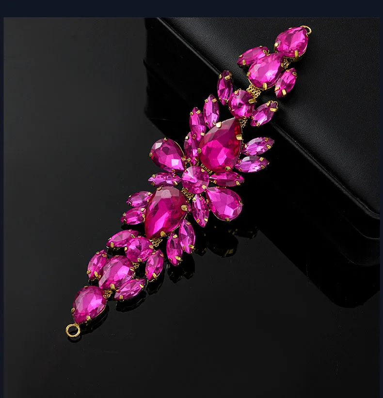 5 Stück Strass-Dekoration Kristall-Diamant-Accessoires für Taschen und Hüte DIY-Handwerk Hochzeits-Abendkleid Hochwertige Strass-Verzierung – Detail 4