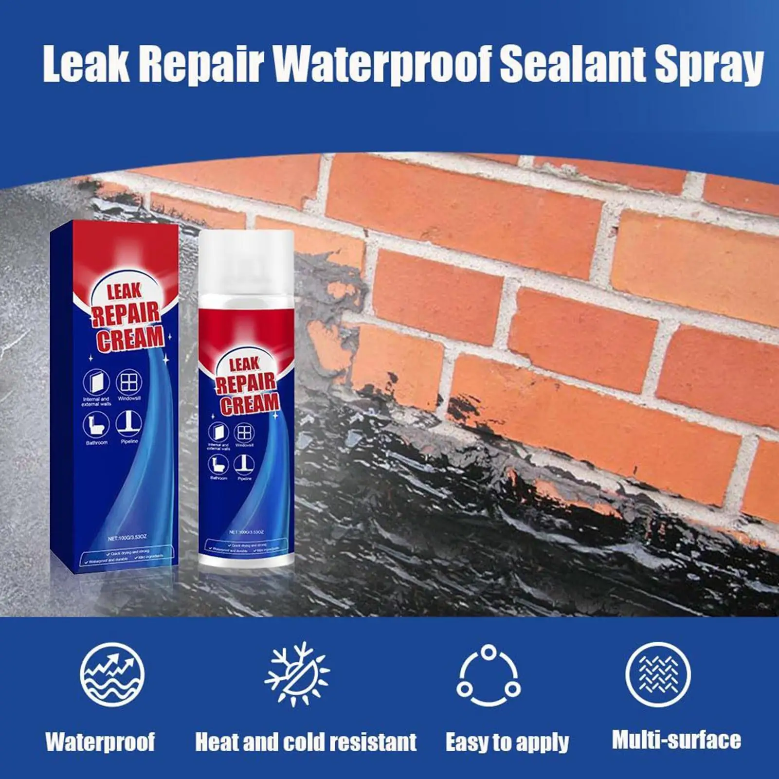Leak Repair Waterproof Sealant Super Strong Bonding Household Sealed Repair Tool Sealant Cream Coating Liquid Quick Drying