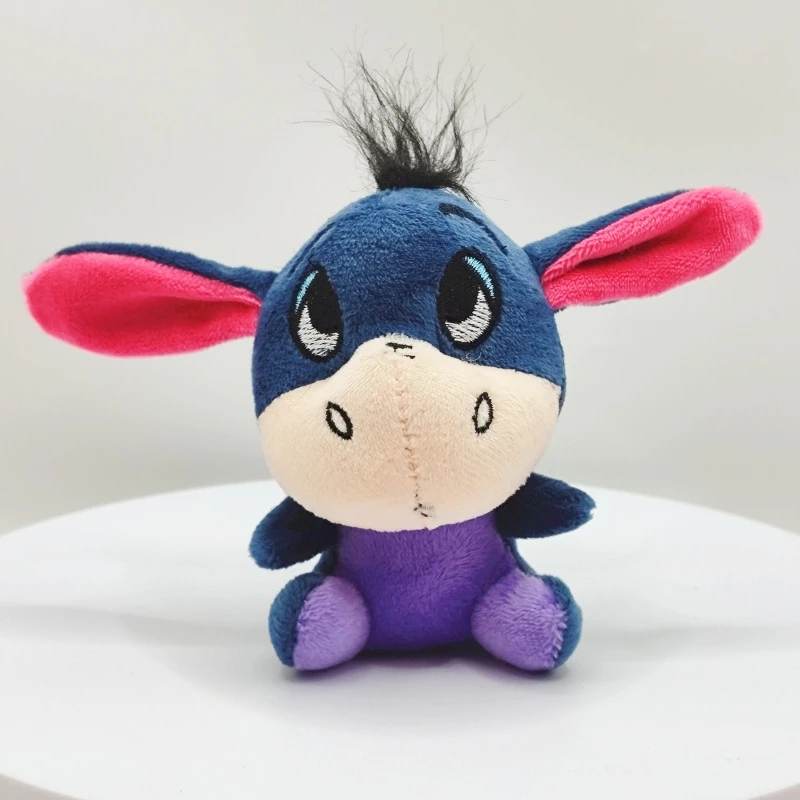 10cm winnie the pooh brinquedo de pelúcia disney dos desenhos animados ponto eeyore leitão tigger chaveiros brinquedo de pelúcia macio boneca animal presente das crianças