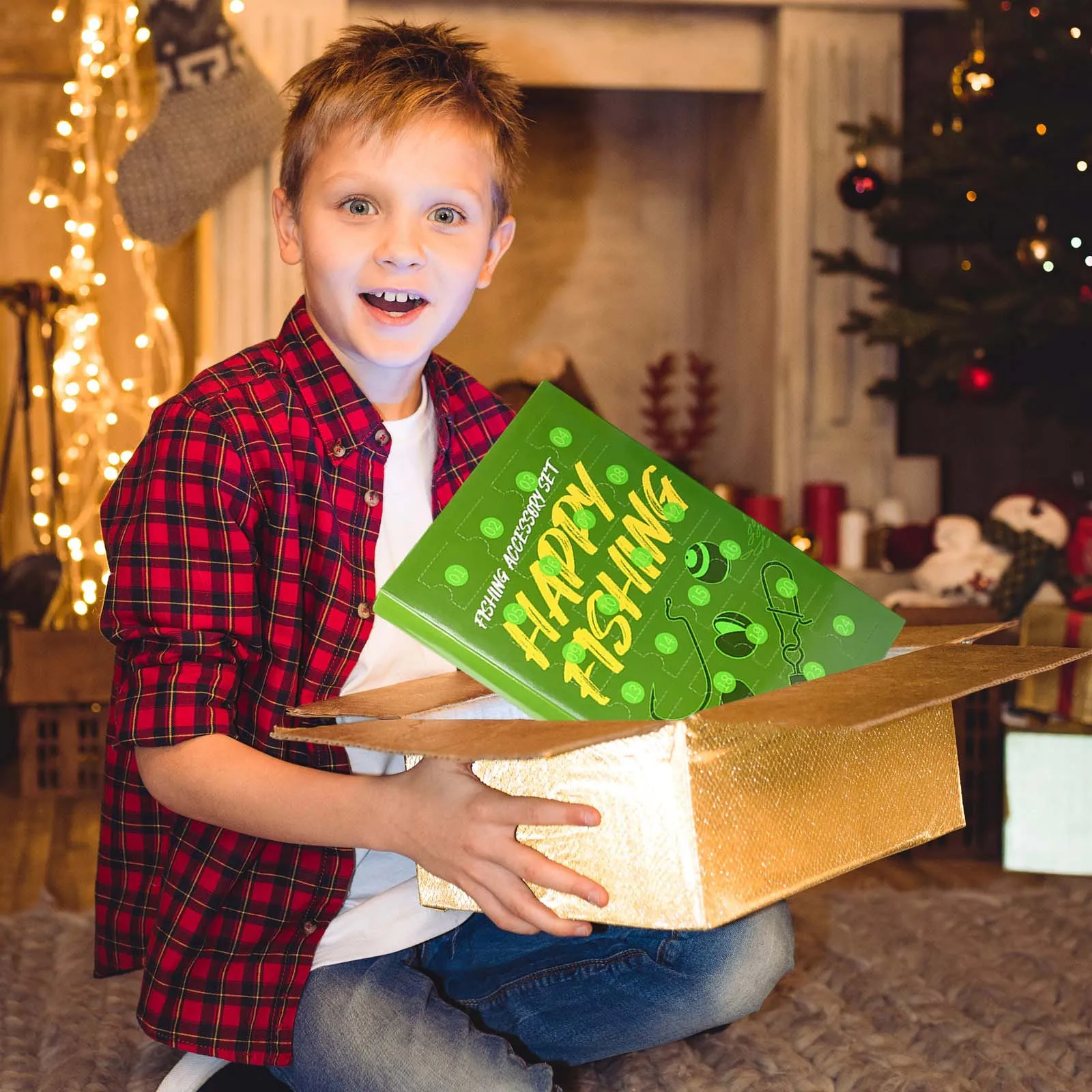 يختتم الموقت بصوت عال 2025 الصيد تقويم القدوم للرجال الكبار الصيادين المراهقين الأطفال عيد الميلاد التقويم 24 قطعة هدية Wg1600 #5