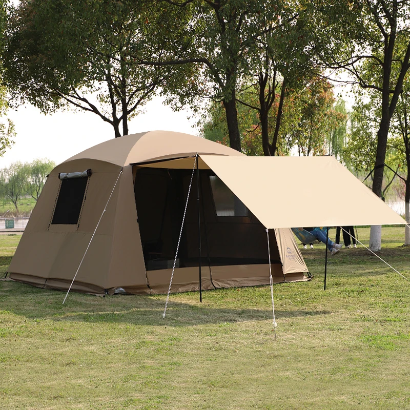 

Rainproof Outdoor Camping Tent, 4 Season, Sunscreen, Anti-Mosquito, Rainproof, Big Space, Multifunctional Sun Shelter