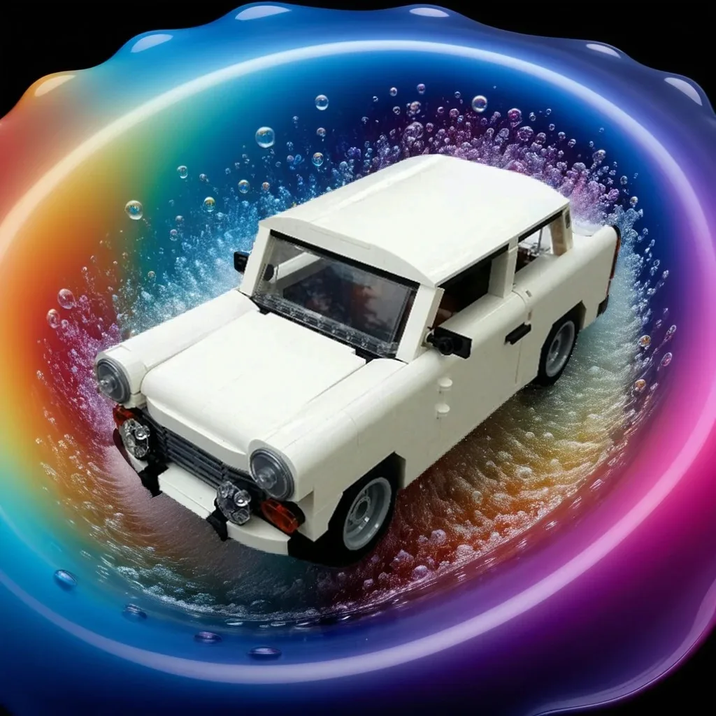 

NEW 939PCS MOC City Champions Super Car Trabant 601 Model Technology DIY Creative Building Blocks Display Birthday Gift Decor