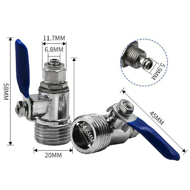Magnetventil 1Pc 1/2''-1/4'' RO Feed Filter Water Adapter Ball Valve Tap Reverse Osmosis Switch Wasser und Dampf — Detail 4