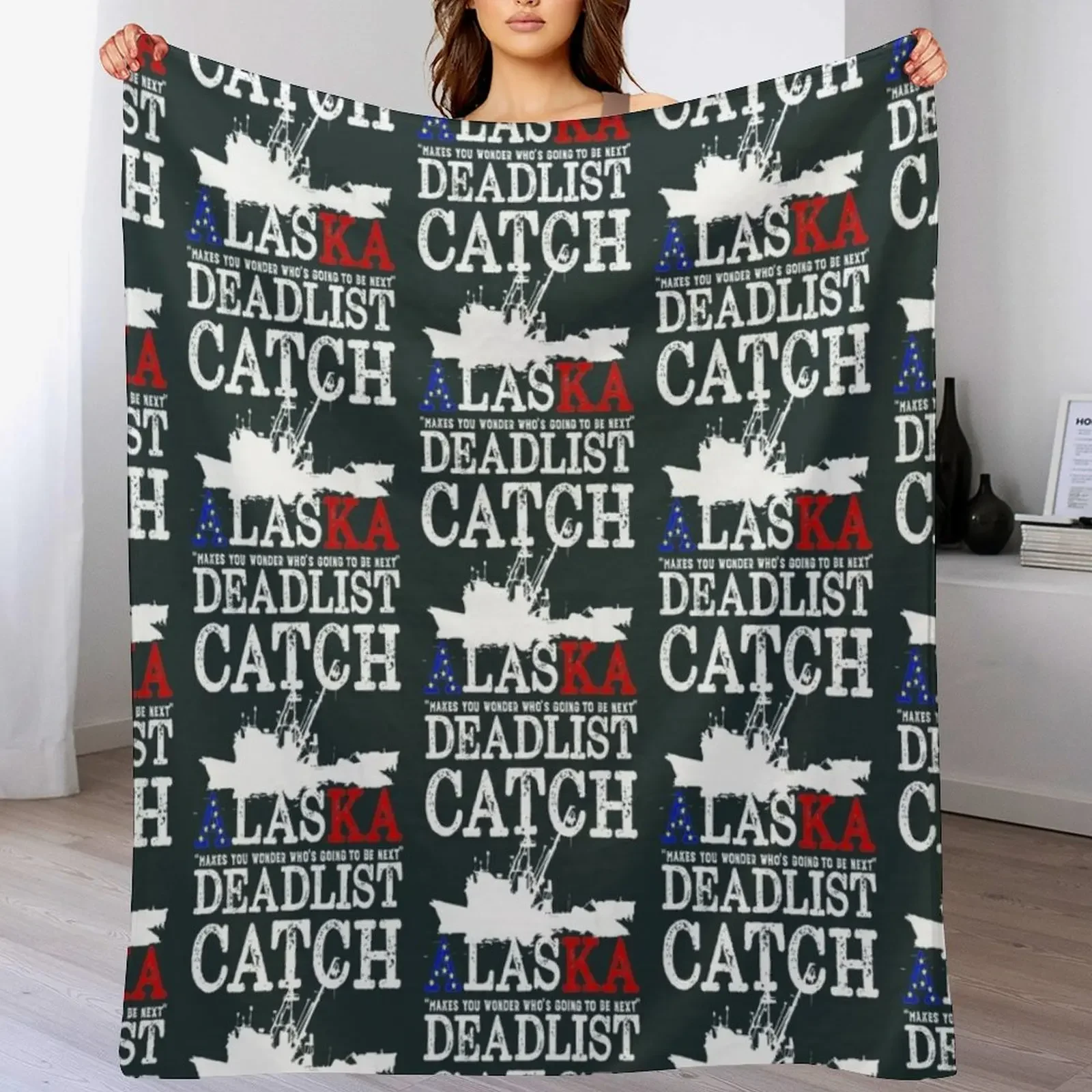 

Deadliest Alaska Catch Classic Throw Blanket Warm Throw Blanket Gift for Anniversary