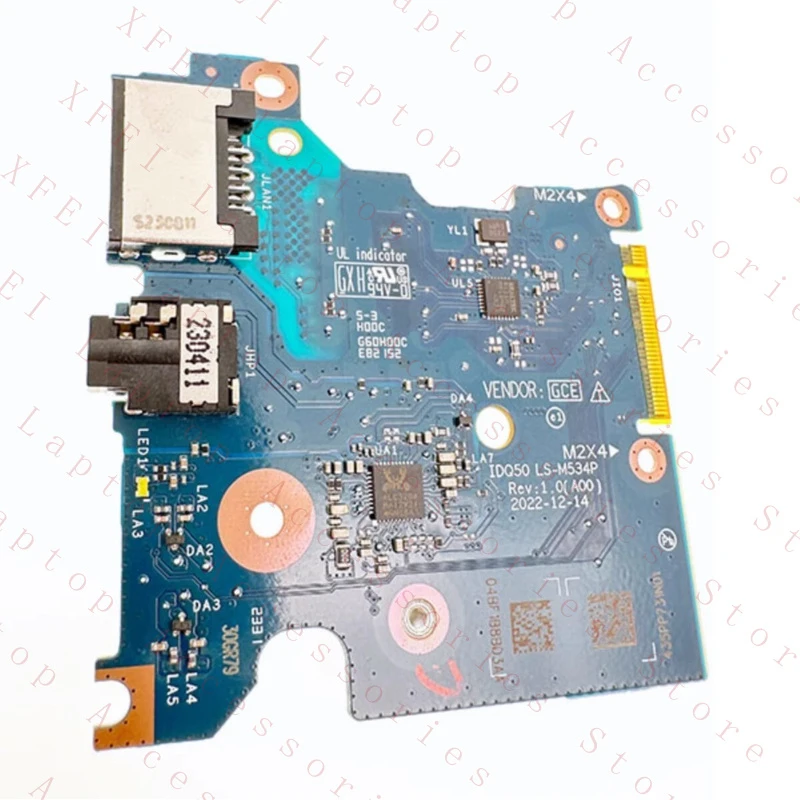 

D New IDQ50 LS-M534P Audio WLAN RJ45 Lan Board For Dell G15 5530 5535 G16 7630