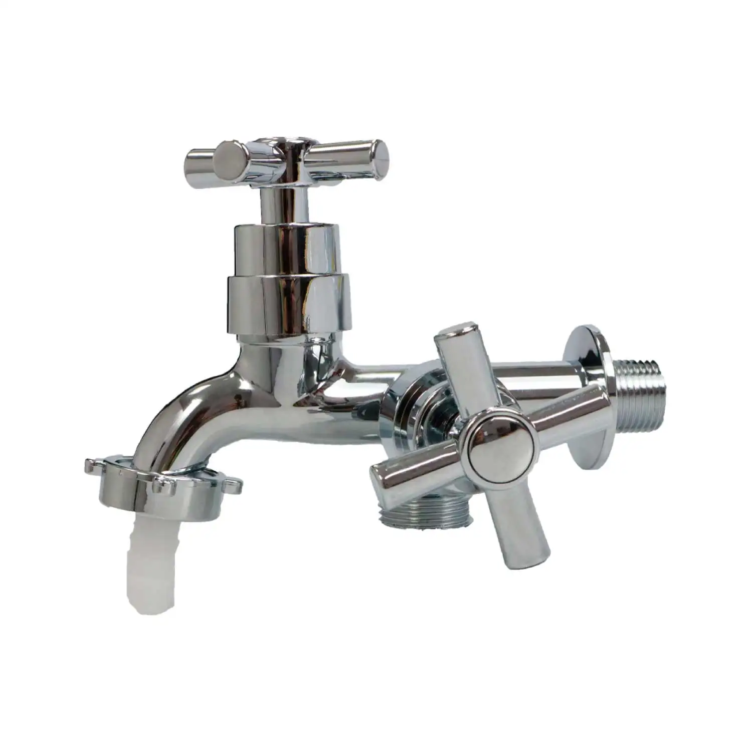 Faucet Tank/Washing Machine 2 Outputs Chrome Abs