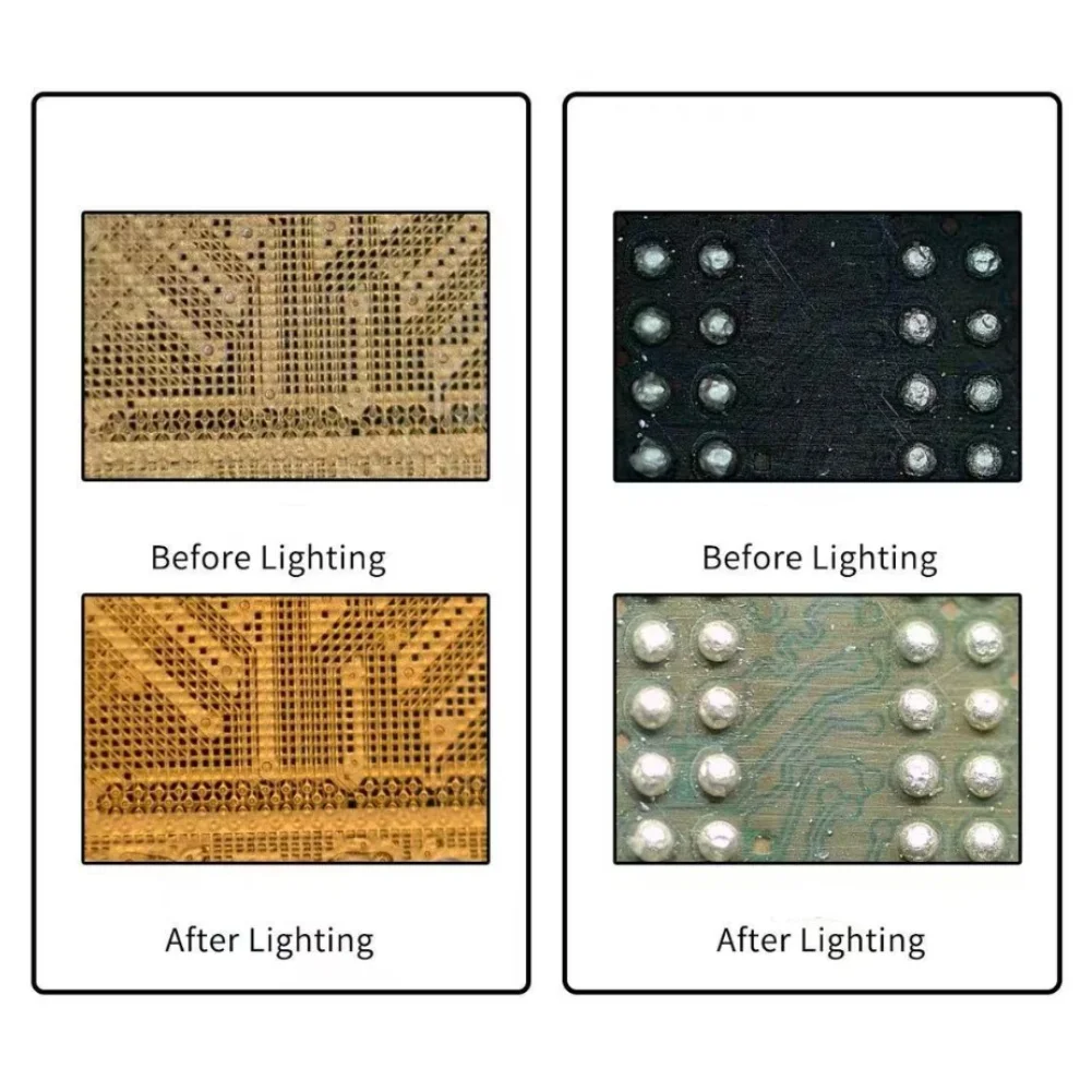 

For CPU For Repair Fixture with Illuminated Work Zone Spring Driven Clamp and Metal Construction 15x13x5cm Size