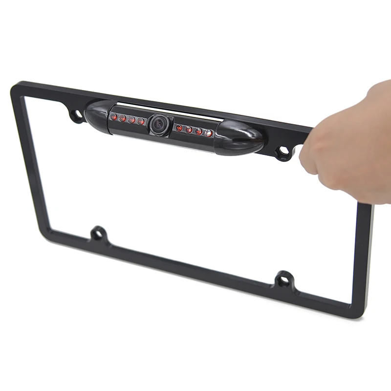 Universal US American Size Number Plate Frame Backup Camera 8 IR light Waterproof Reverse camera 170 degrees rear view camera