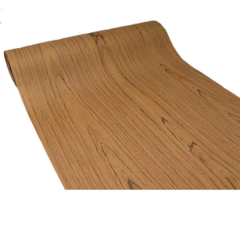 L:2.5Meters Width:58cm T:0.2mm Technological wood teak veneer furniture booth decoration veneer Engineering wood veneer