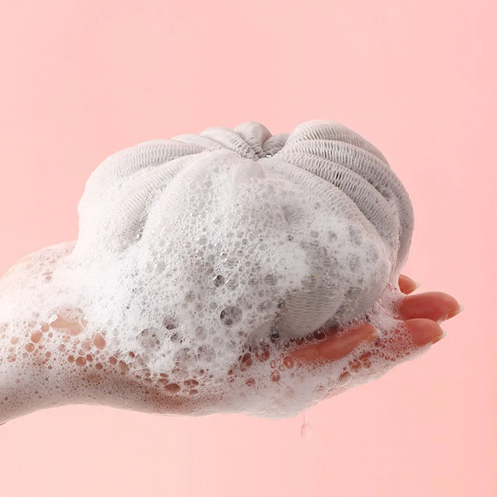 

4pcs Pumpkin Bath Balls Lovely Mesh Shower Sponges Foaming Bathing Tools For Kids Soft Skin Care Home Hotel Use Scrubber