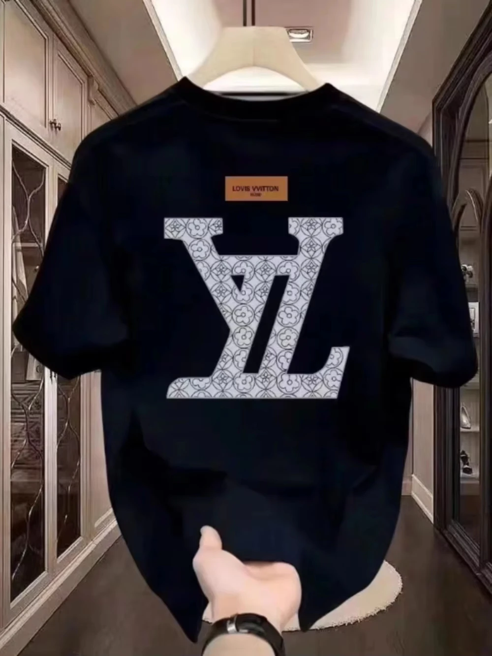 camiseta-masculina-high-end-manga-curta-marca-classico-impresso-puro-algodao-casual-versatil-em-torno-do-pescoco-camisa-de-manga-curta-2025-novo