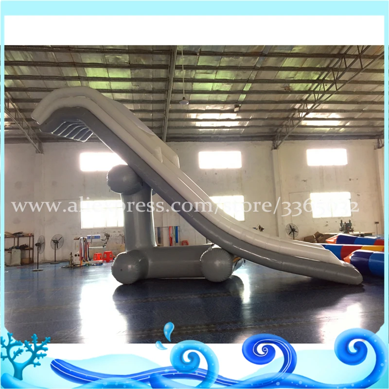 Hot Sale Inflatable Water Yacht Slide Wahoo Inflatable Slide Game Play On Water Big Water Inflatable Slide