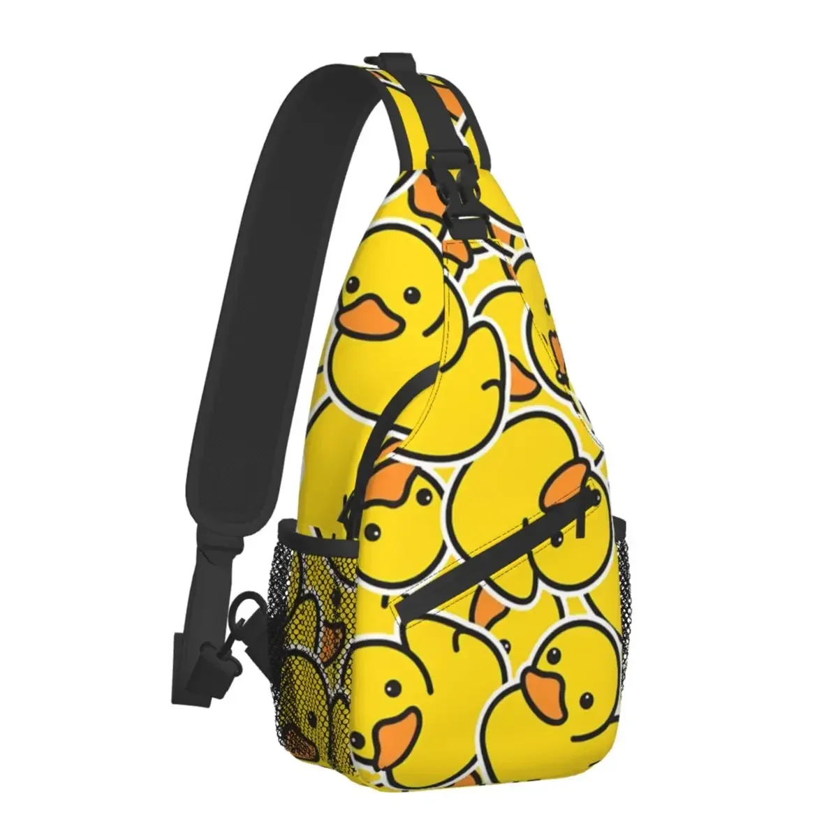 

Yellow Crossbody Chest Bags Rubber Duck Pockets Travel Pack Messenger Sports Teens Shoulder Bag Unisex