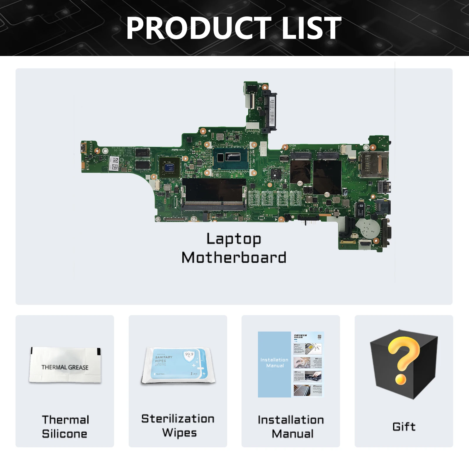 For LENOVO T440 NM A101 Mainboard Laptop Motherboard CPU i3 i5 i7 Original Quality 100%Tested