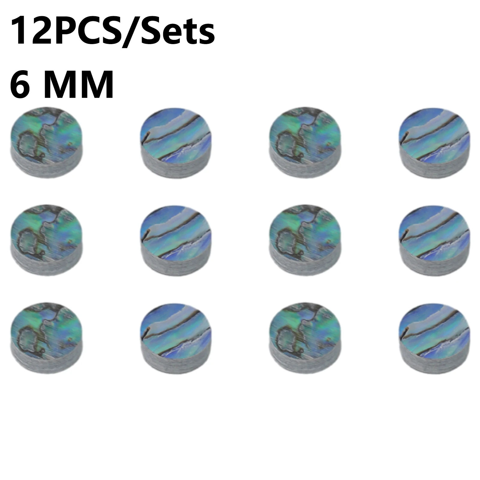 

DIY Handmade Abalone Shell Dots Decor Dots 12PCS Abalone For Guitar Bass Ukulele Fret Guitar Luthier Practical