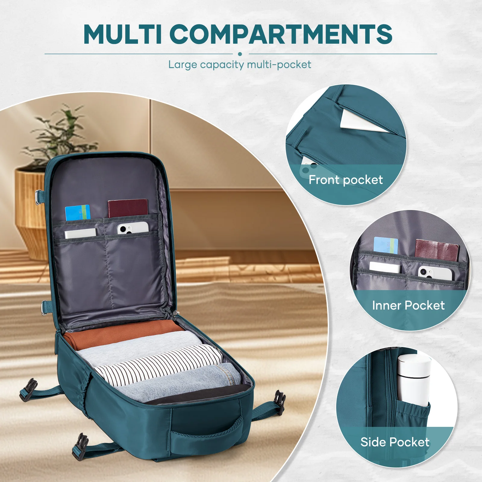 حمل على حقيبة ظهر للكمبيوتر المحمول Ryanair 40x20x25 حقائب حقيبة مدرسية الأعمال حقيبة السفر للرجال النساء الأمتعة المقصورة 40x30x20 حقيبة