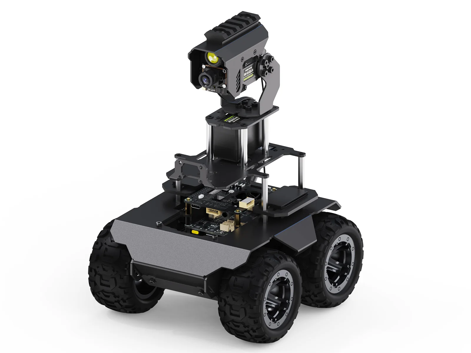 RaspRover PT PI5 AI Kit Acce, Without Raspberry Pi 5,RaspRover Open-Source 4WD AI Robot,Computer Vision,Suitable For RPi 5