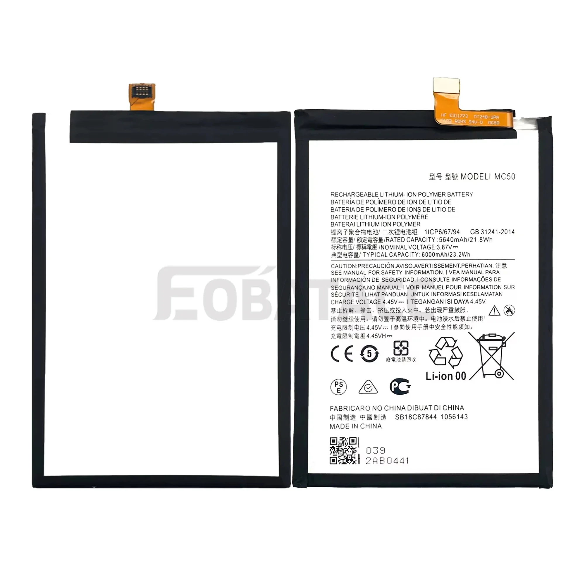 100% New Original Battery MC50 For Motorola G9 Power/G60/G40 Fusion Battery + Free Tools