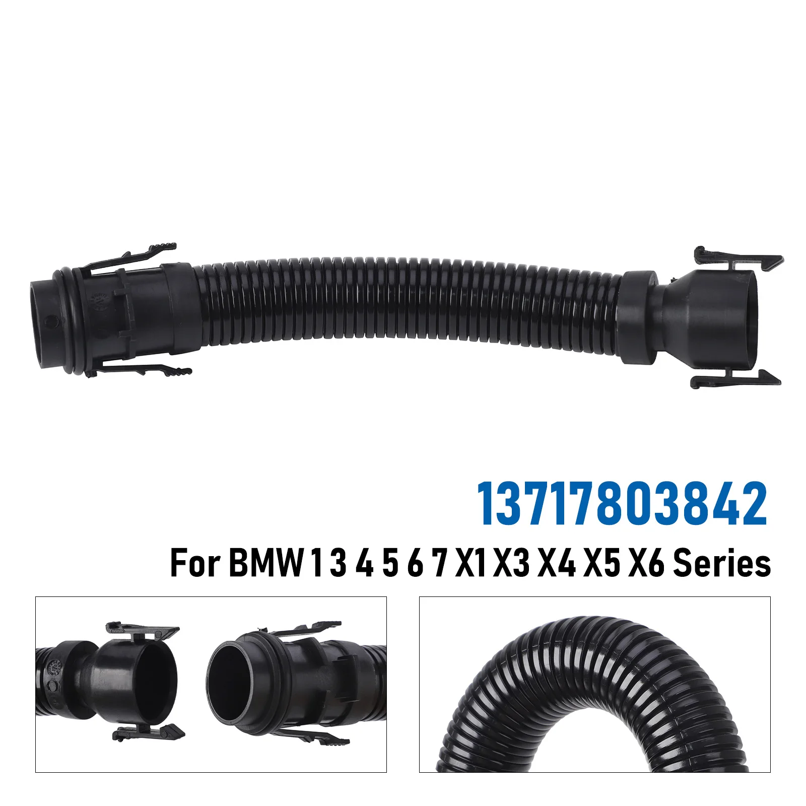 

Для BMW N47 N57 1 3 4 5 6 7 серии X1 X3 X4 X5 X6 E90 E91 E92 13717803842 PA нейлоновый дыхательный шланг воздухозаборника, подходит для турбо-шланга