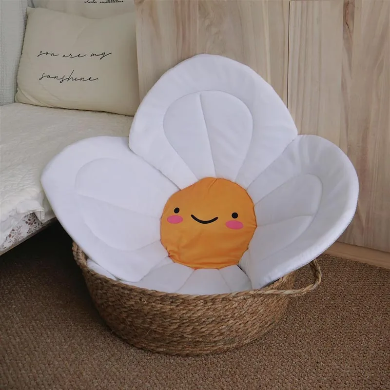 2025 nova esteira de banho recém-nascido girassol, esteira de escalada do bebê, algodão cristal antiderrapante e anti banho esteira de resfriamento, artefato