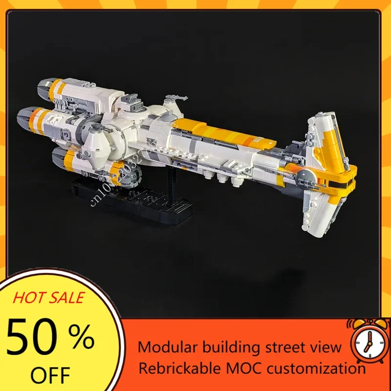 

2303 шт. Hammerhead Corvette Lightmaker-микромасштаб, космическая война, военный MOC, космический корабль, боевая модель, головоломка на заказ, сборка, игрушка в подарок