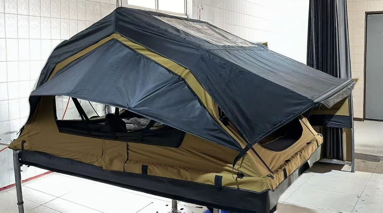 af-4 Person 4x4  Oem Outdoor Car Camping Waterproof Folding Suv Soft Cover Roof Top Tent tente de toit pour voiture